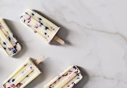 Blueberry and Yoghurt Ice Pops